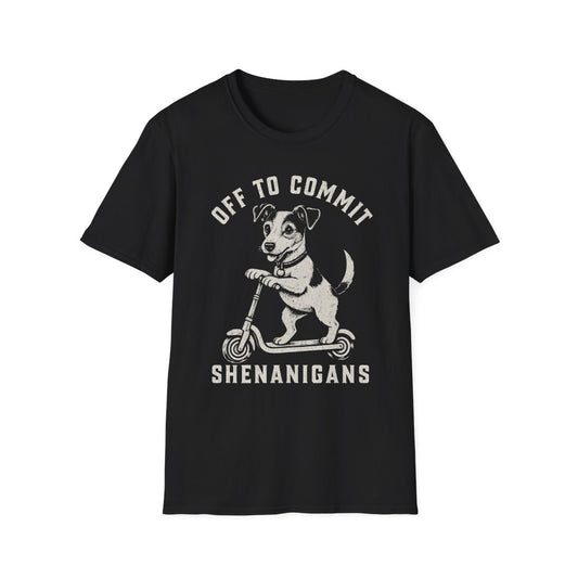 Scooter Parson Russell Terrier Tee - Black