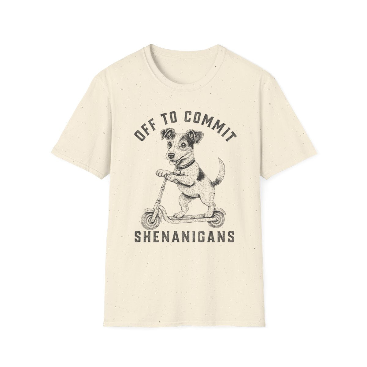 Scooter Parson Russell Terrier Tee - Natural