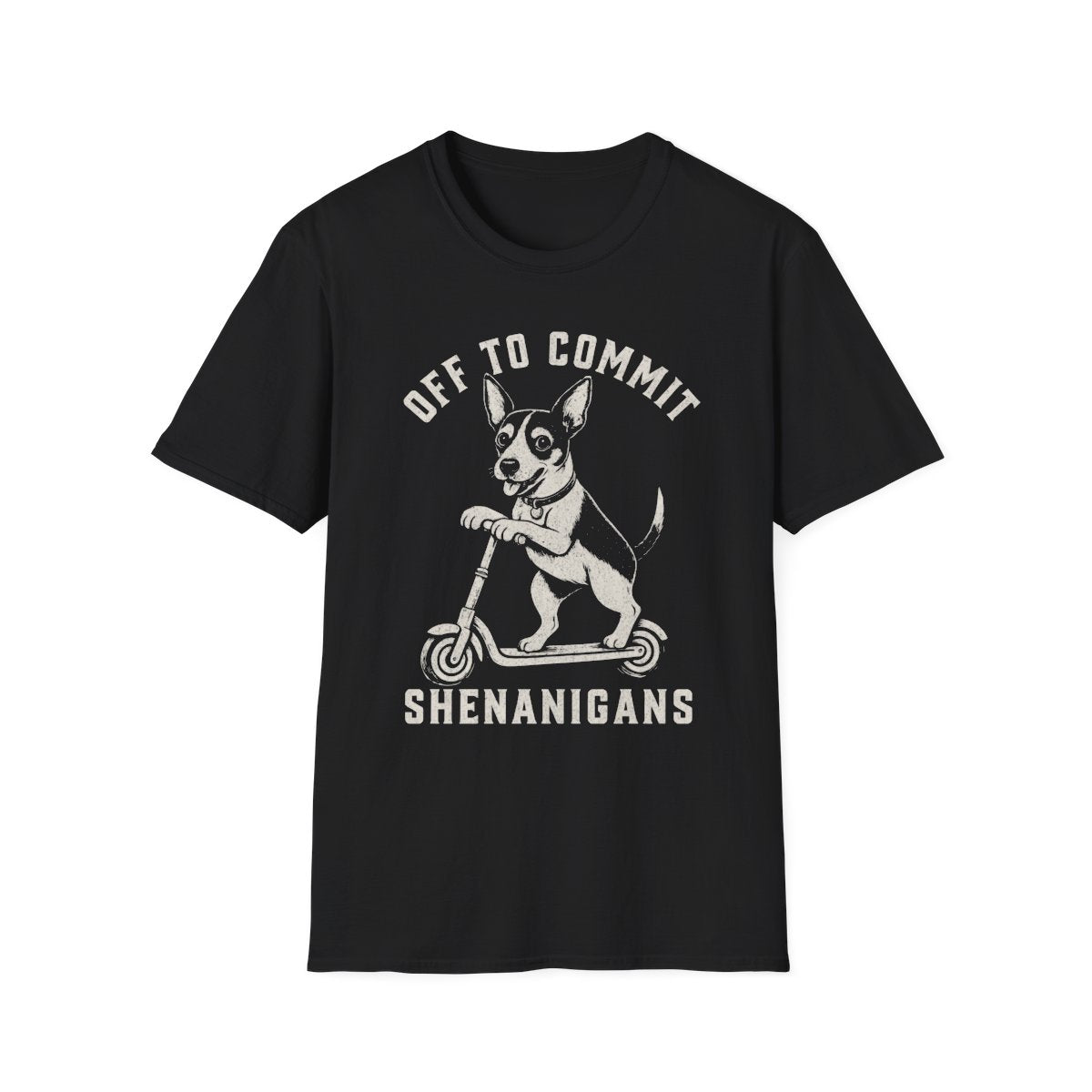Scooter Rat Terrier Tee - Black