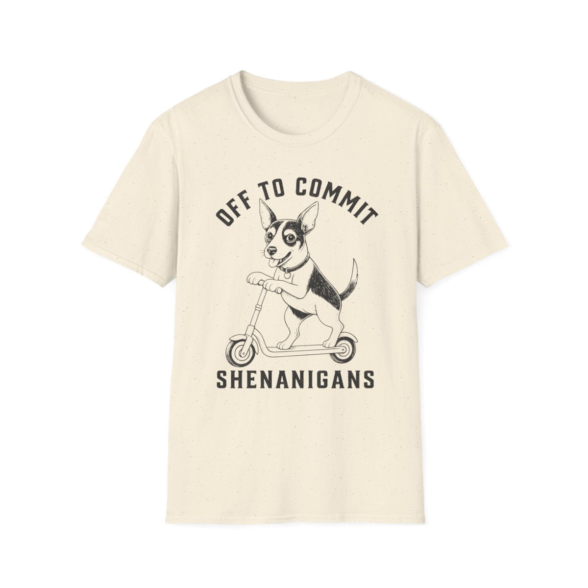 Scooter Rat Terrier Tee - Natural