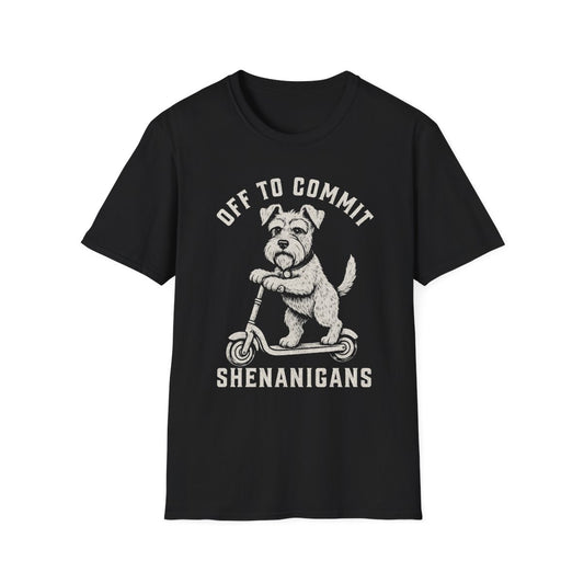 Scooter Schnauzer Tee - Black