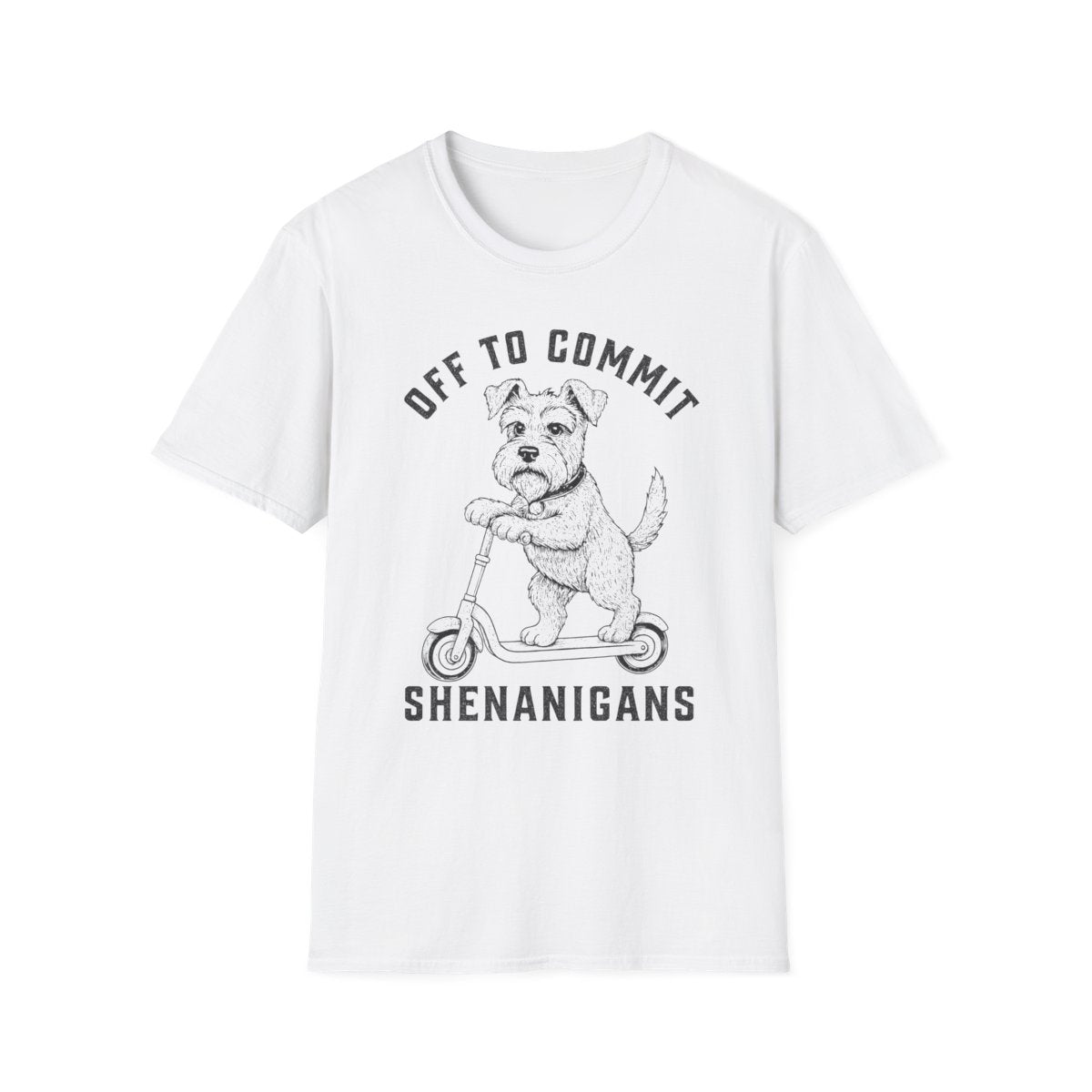 Scooter Schnauzer Tee - White