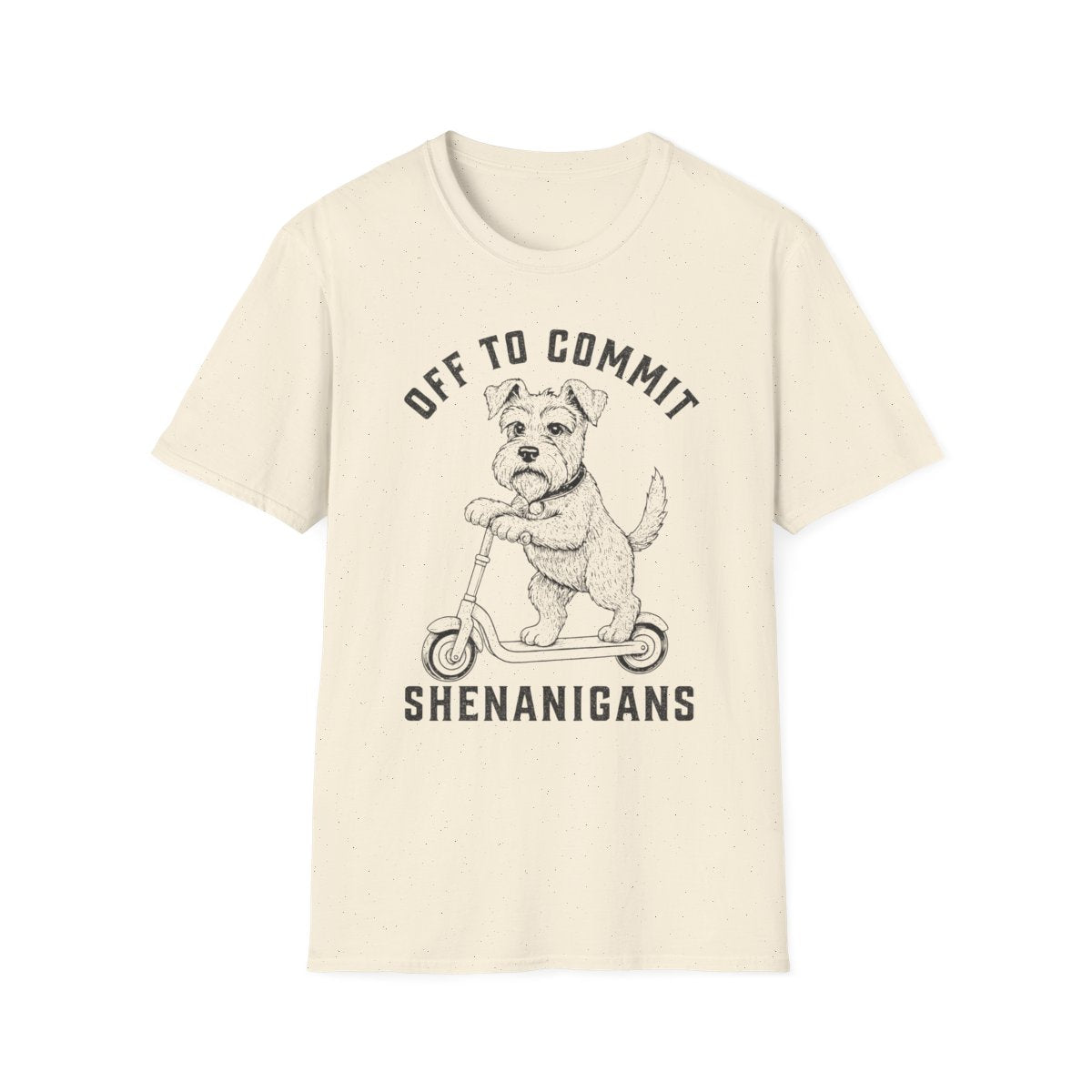 Scooter Schnauzer Tee - Natural