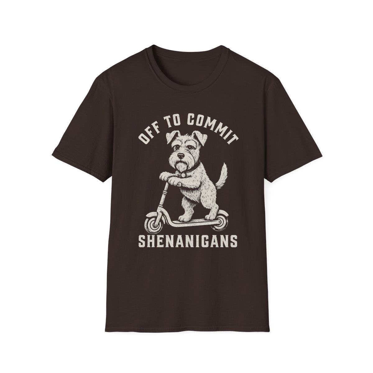 Scooter Schnauzer Tee - Dark Chocolate
