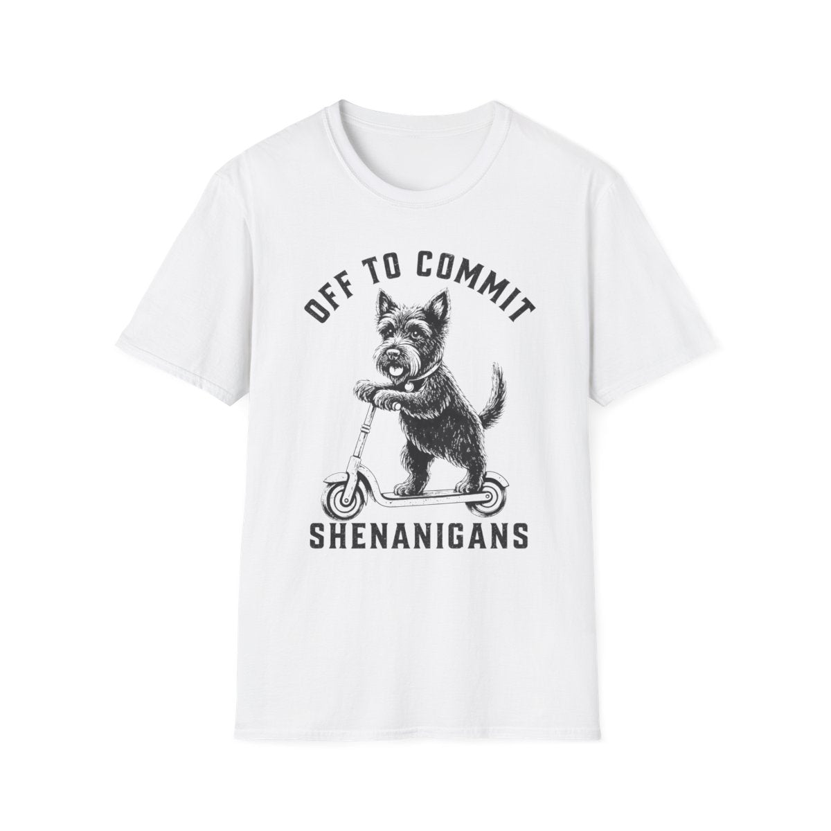 Scooter Scottish Terrier Tee - White