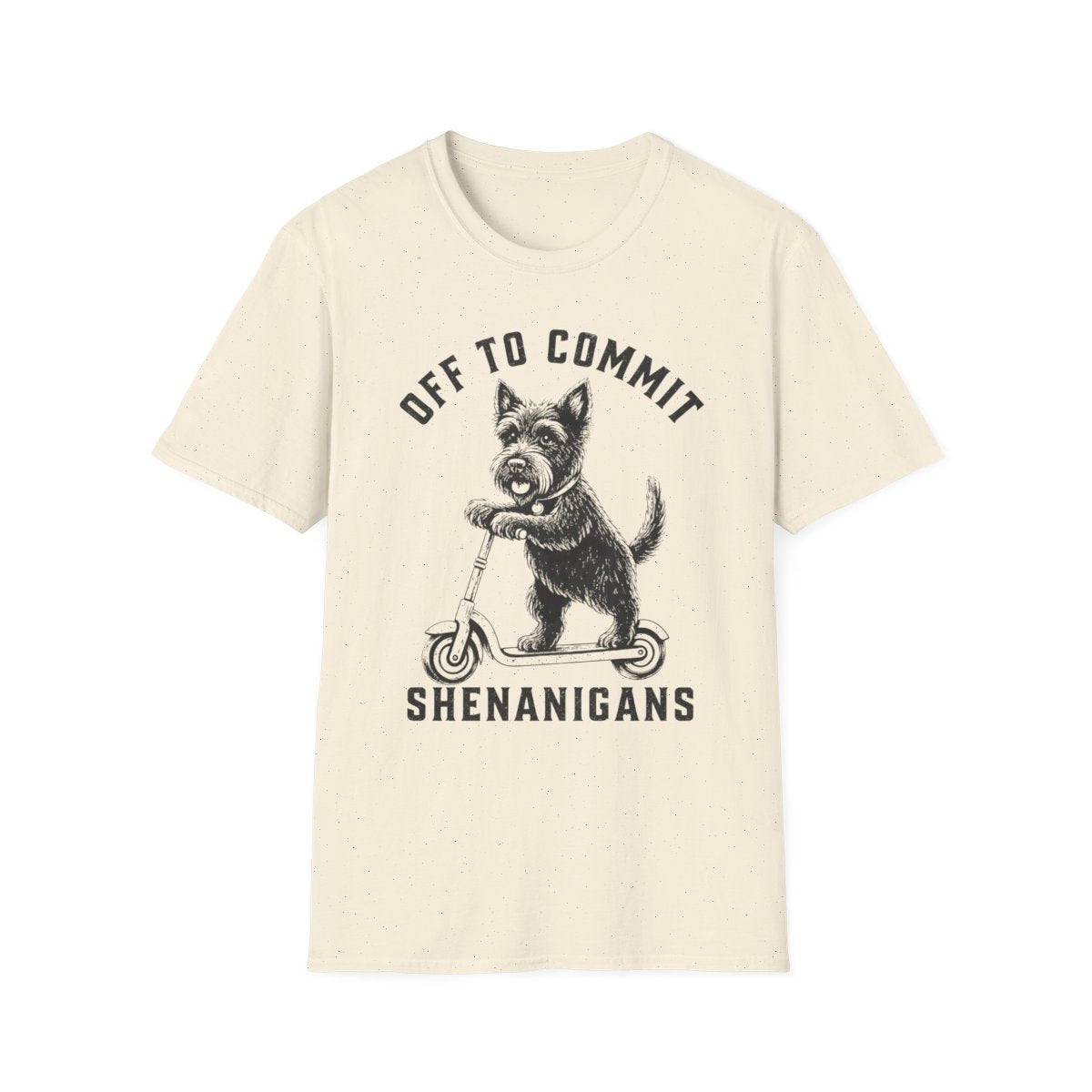 Scooter Scottish Terrier Tee - Natural
