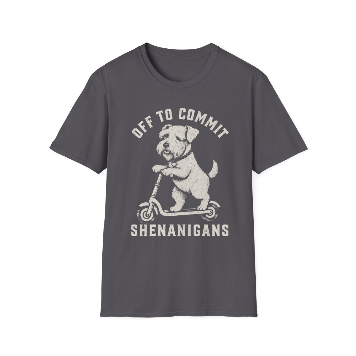 Scooter Sealyham Terrier Tee - Charcoal