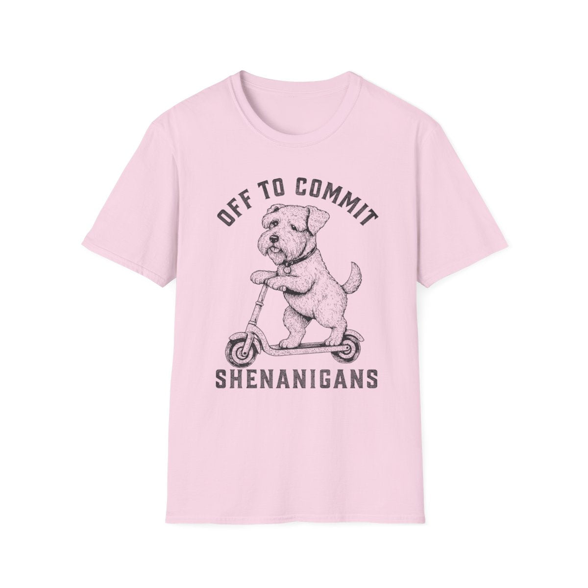 Scooter Sealyham Terrier Tee - Light Pink