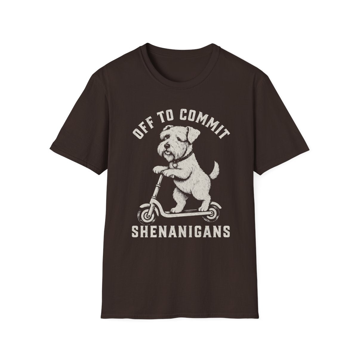 Scooter Sealyham Terrier Tee - Dark Chocolate