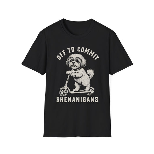 Scooter Shih Tzu Tee - Black