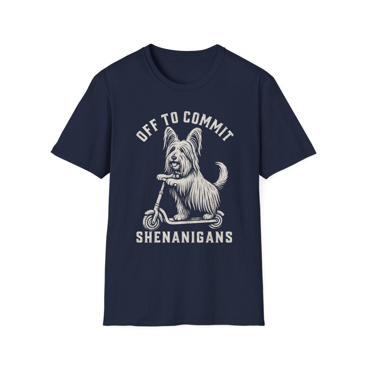Scooter Skye Terrier Tee - Navy