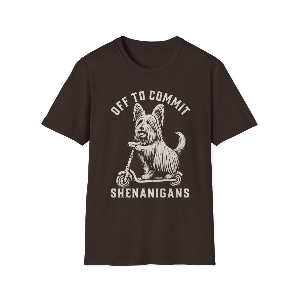Scooter Skye Terrier Tee - Dark Chocolate