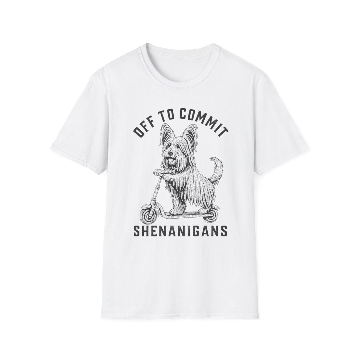 Scooter Skye Terrier Tee - White