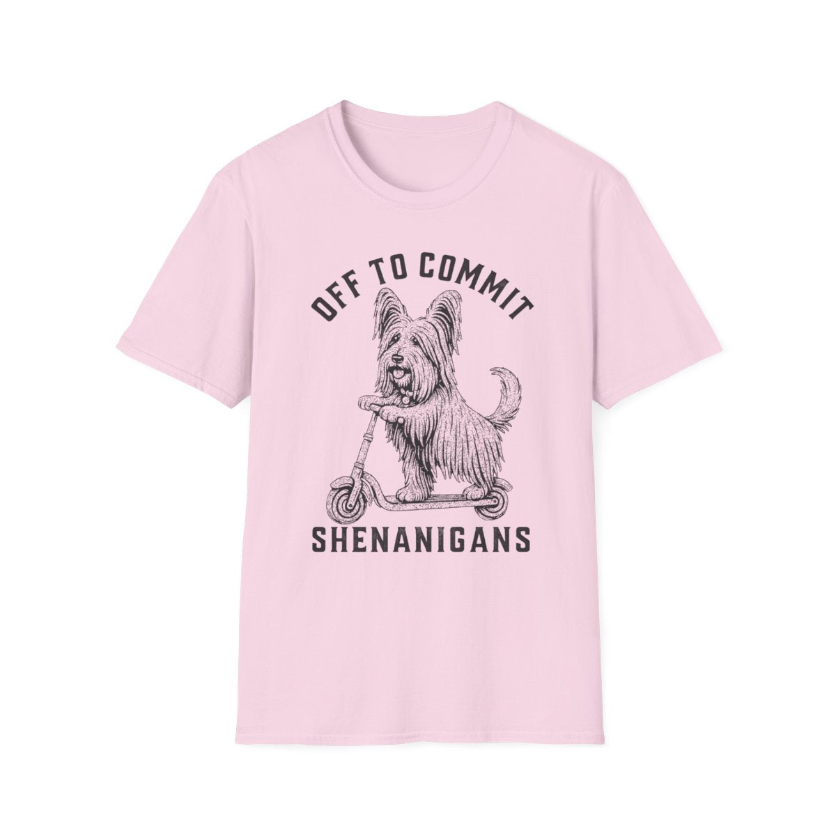 Scooter Skye Terrier Tee - Light Pink