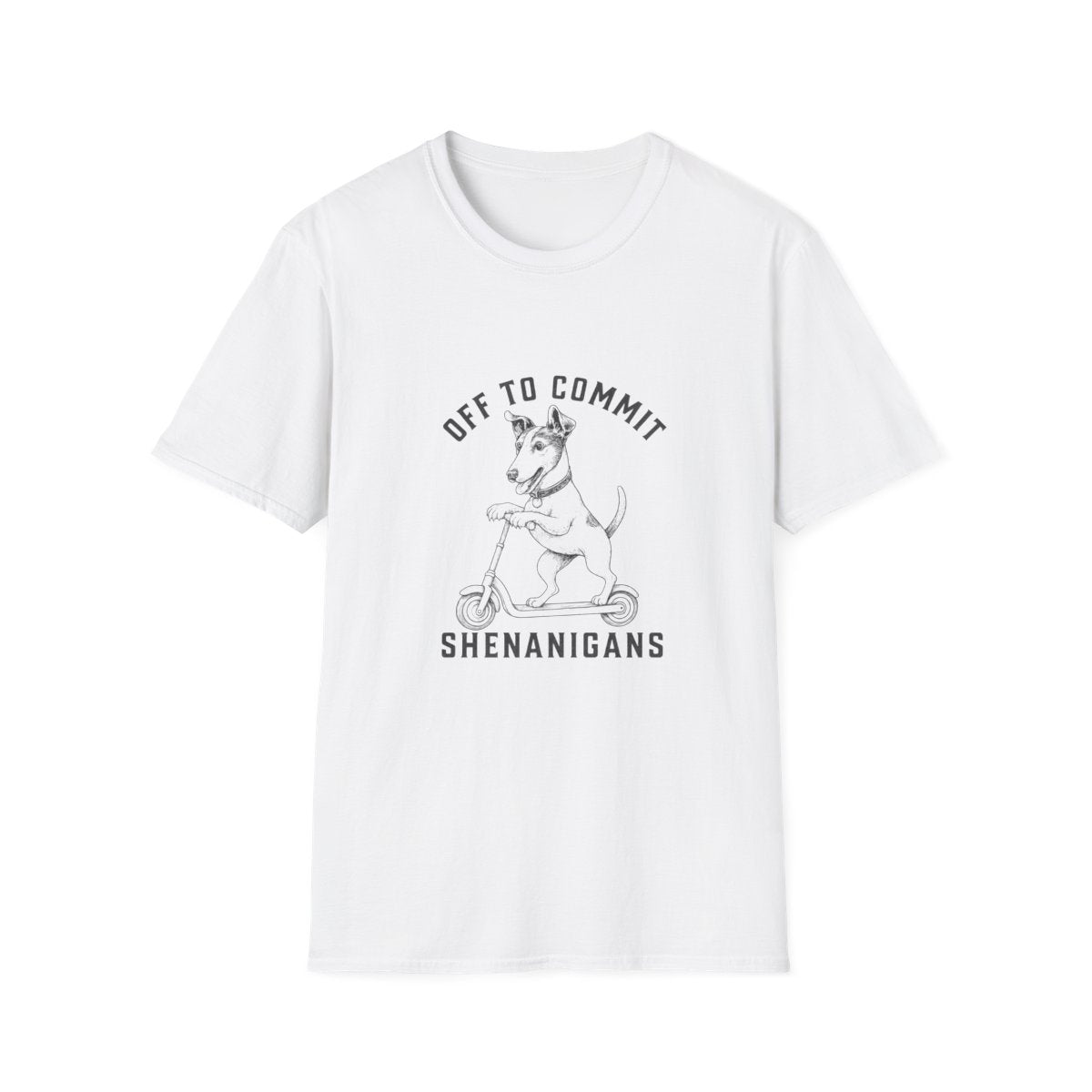 Scooter Smooth Fox Terrier Tee - White