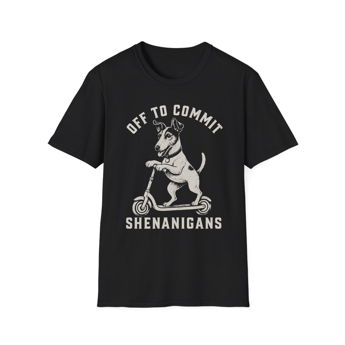 Scooter Smooth Fox Terrier Tee - Black