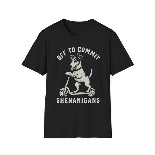 Scooter Smooth Fox Terrier Tee - Black