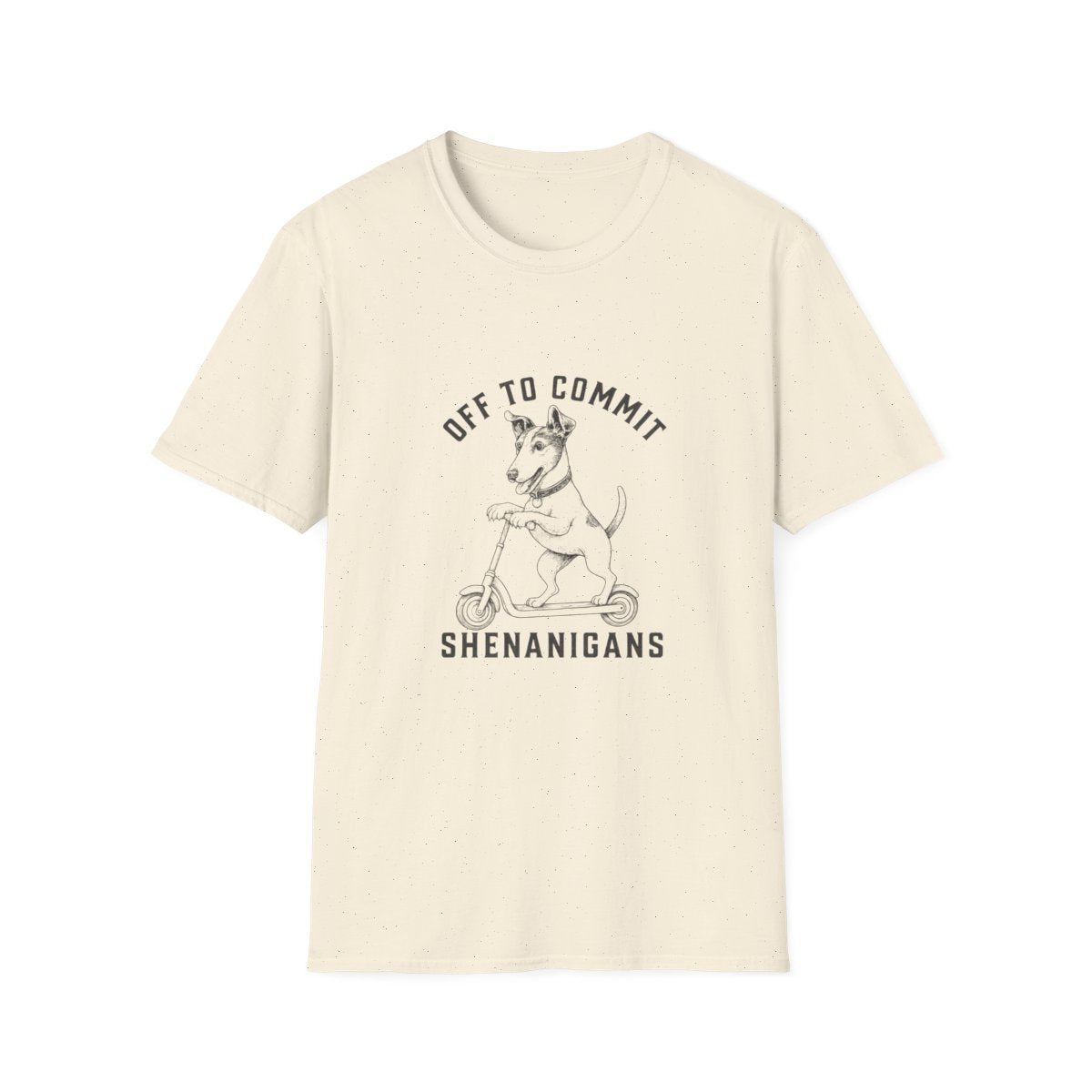 Scooter Smooth Fox Terrier Tee - Natural