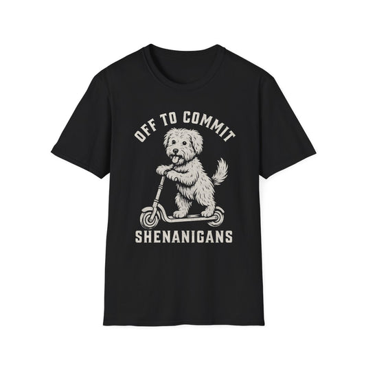Scooter Soft Coated Wheaten Terrier Tee - Black
