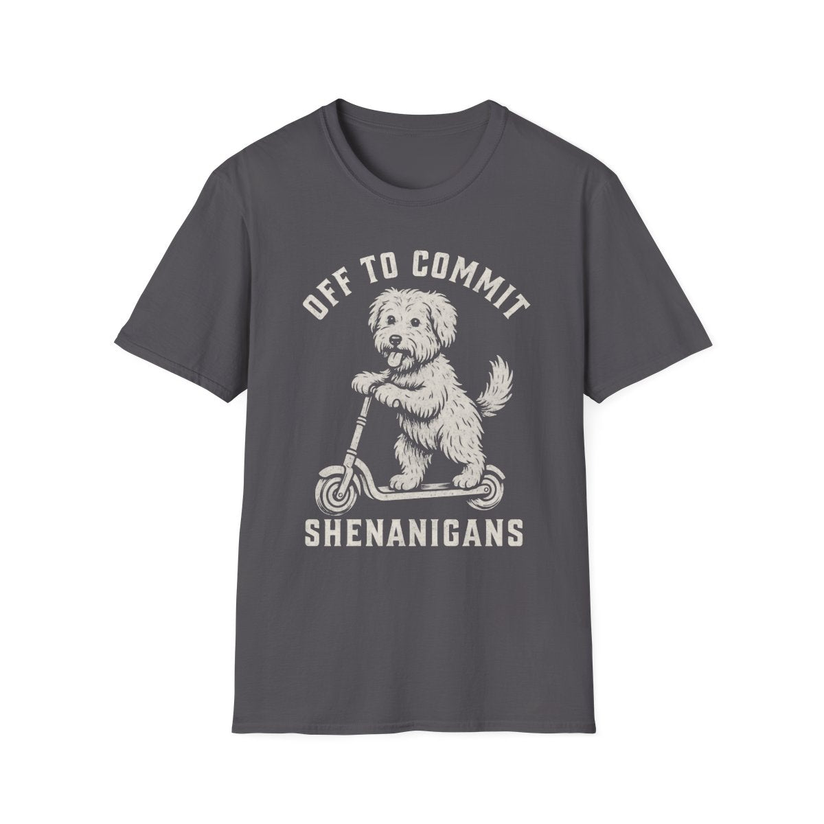Scooter Soft Coated Wheaten Terrier Tee - Charcoal