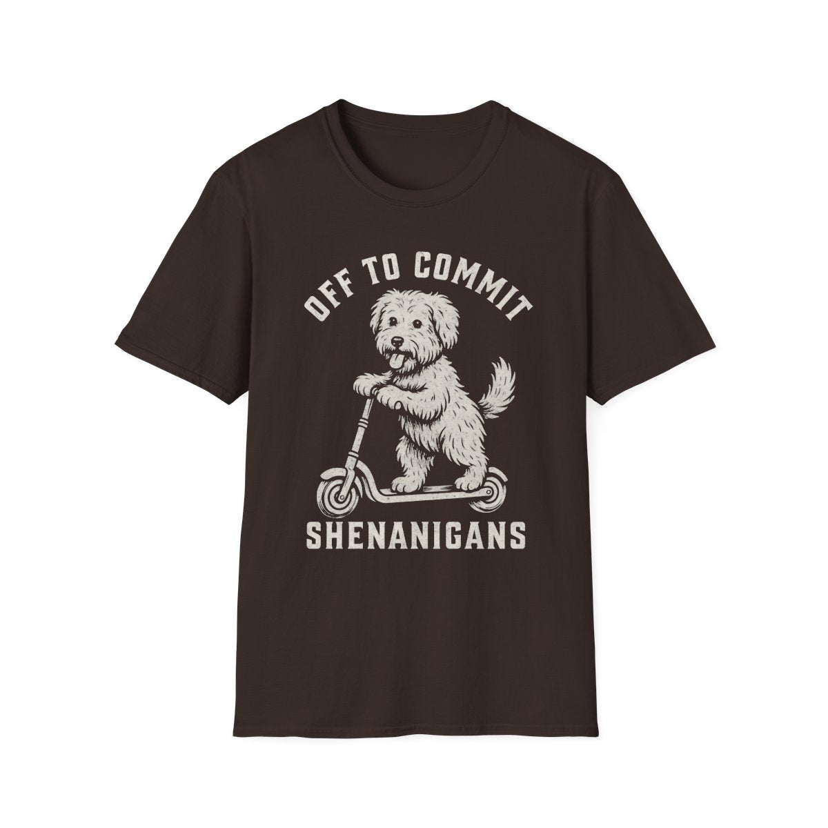 Scooter Soft Coated Wheaten Terrier Tee - Dark Chocolate