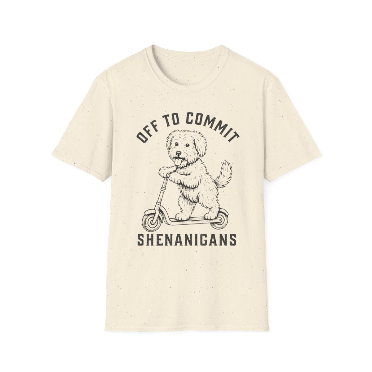 Scooter Soft Coated Wheaten Terrier Tee - Natural