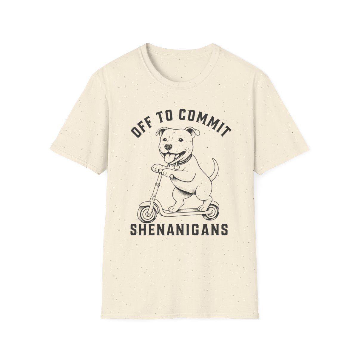 Scooter Staffordshire Bull Terrier Tee - Natural