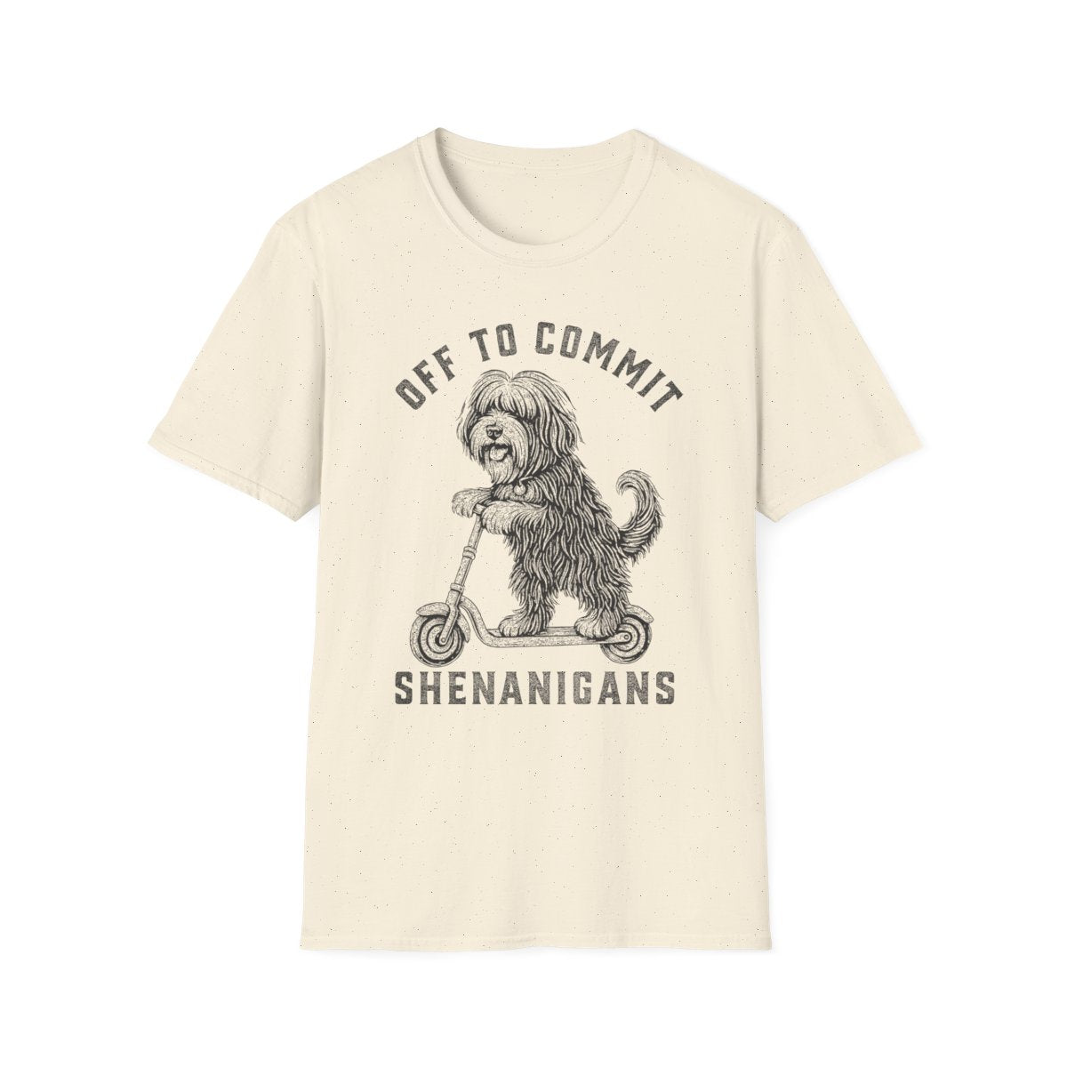 Scooter Tibetan Terrier Tee - Natural