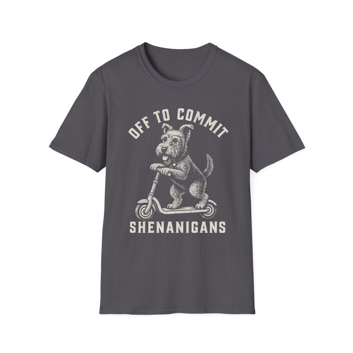 Scooter Welsh Terrier Tee - Charcoal
