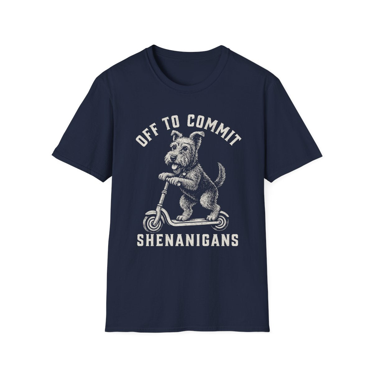 Scooter Welsh Terrier Tee - Navy