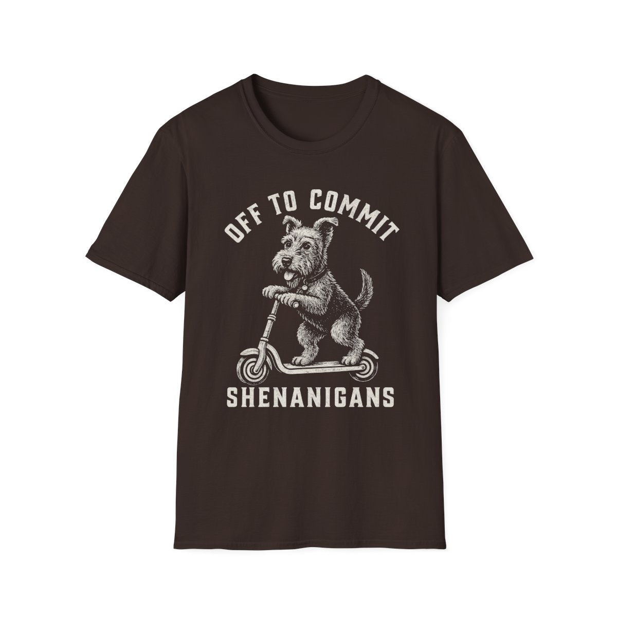 Scooter Welsh Terrier Tee - Dark Chocolate