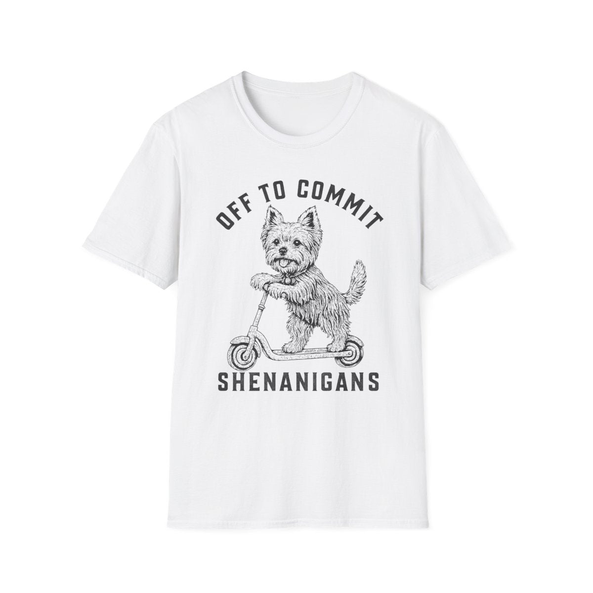 Scooter Yorkshire Terrier Tee - White