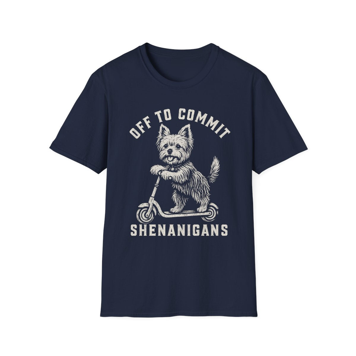 Scooter Yorkshire Terrier Tee - Navy
