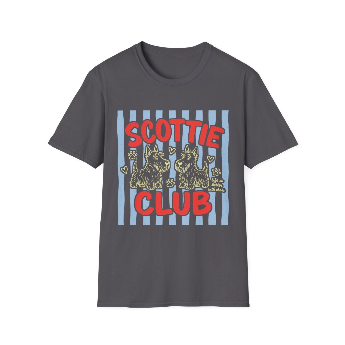 Scottie Club Tee - Charcoal