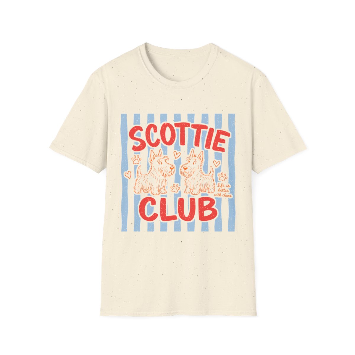 Scottie Club Tee - Natural