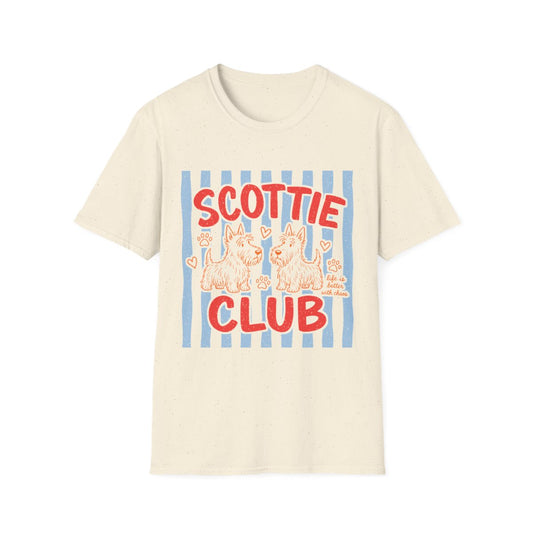 Scottie Club Tee - Natural