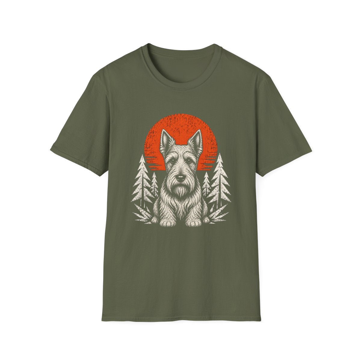 Scottish Terrier Adventure Club Tee - Military Green