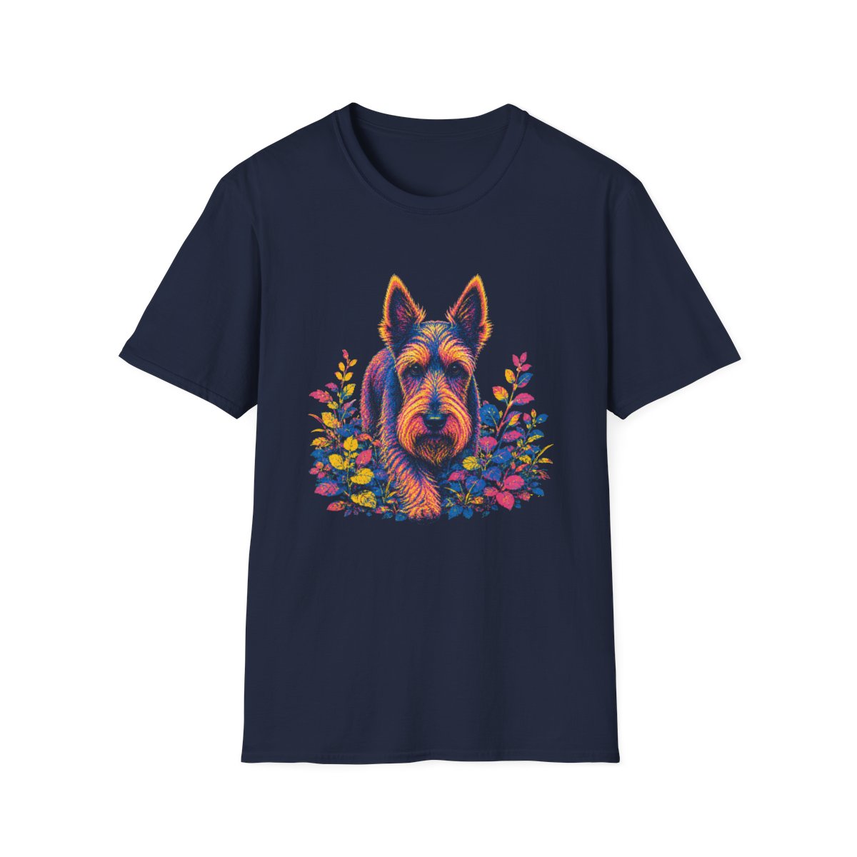 Scottish Terrier Bold Spirit Tee - Navy