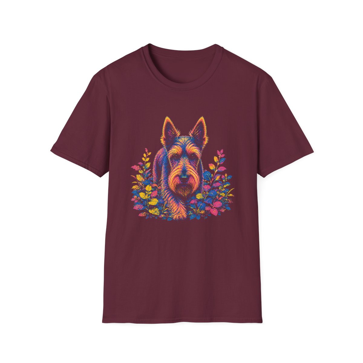 Scottish Terrier Bold Spirit Tee - Maroon