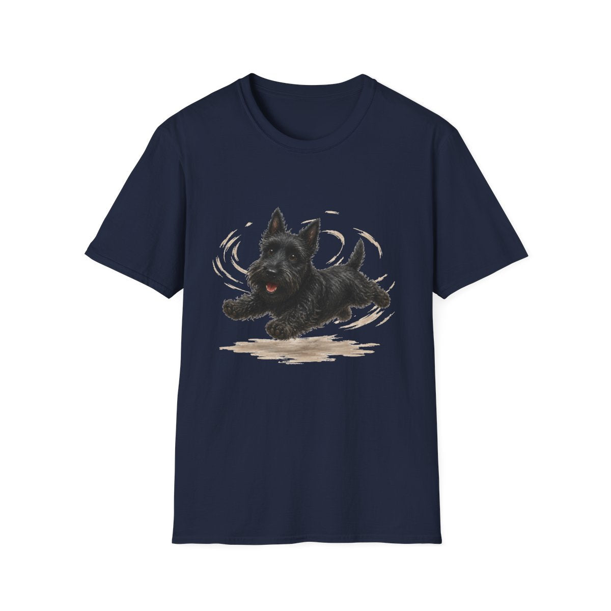 Scottish Terrier Certified Zoomies Champion Tee - Navy