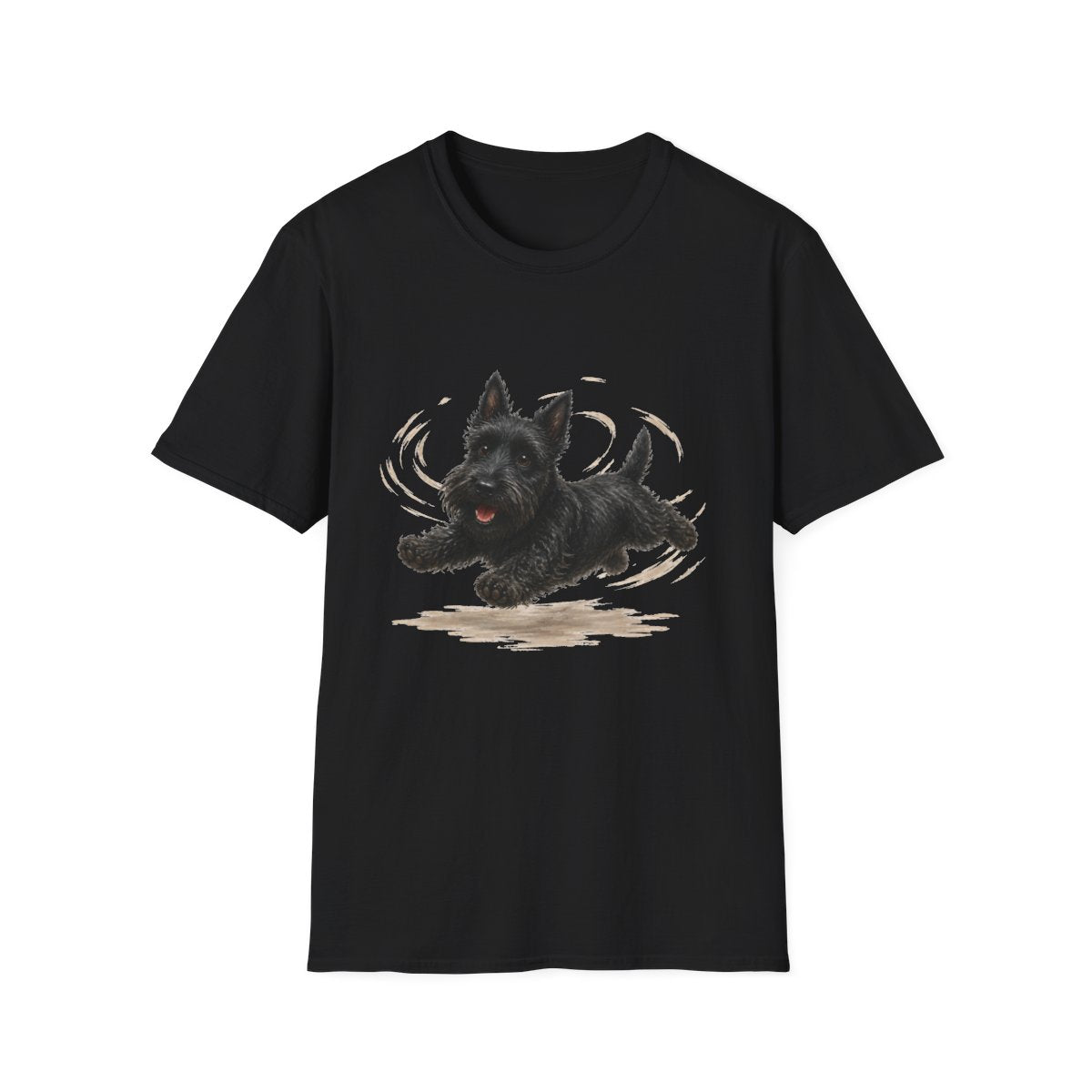 Scottish Terrier Certified Zoomies Champion Tee - Black