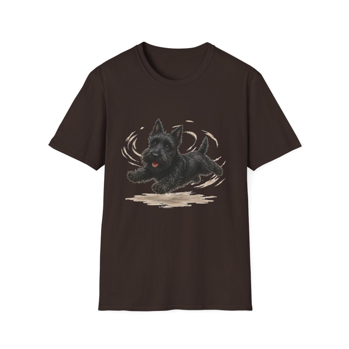 Scottish Terrier Certified Zoomies Champion Tee - Dark Chocolate