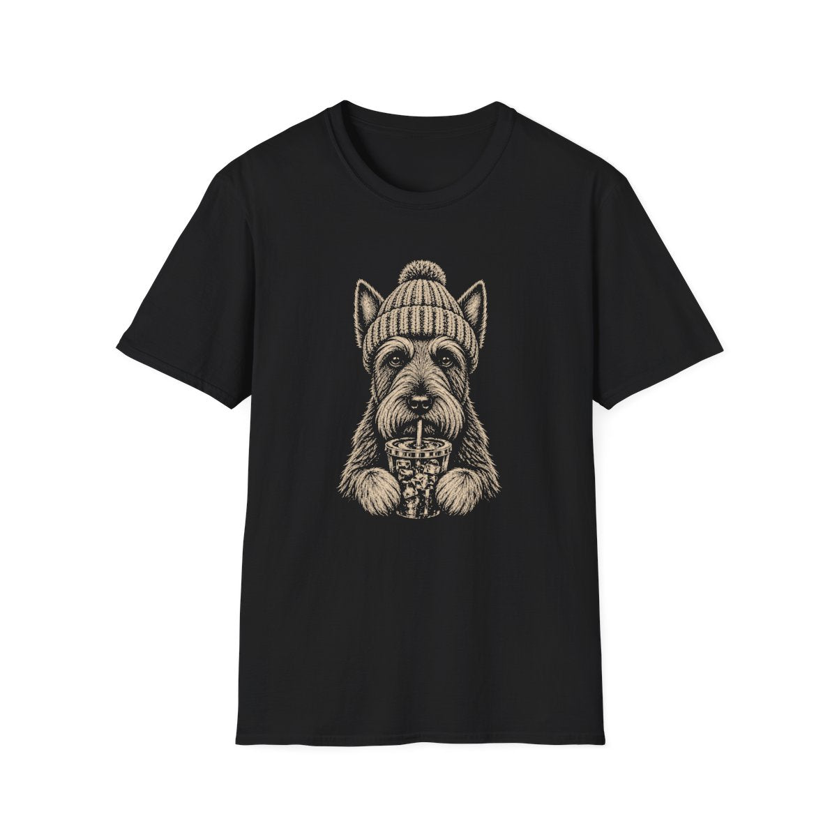 Scottish Terrier Cold Brew Tee - Black