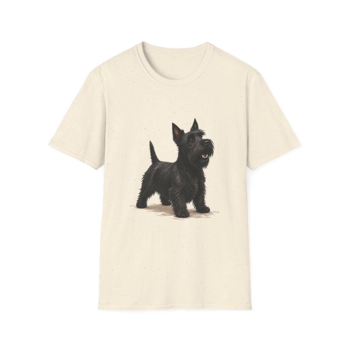 Scottish Terrier Head Of Security Tee - Natural