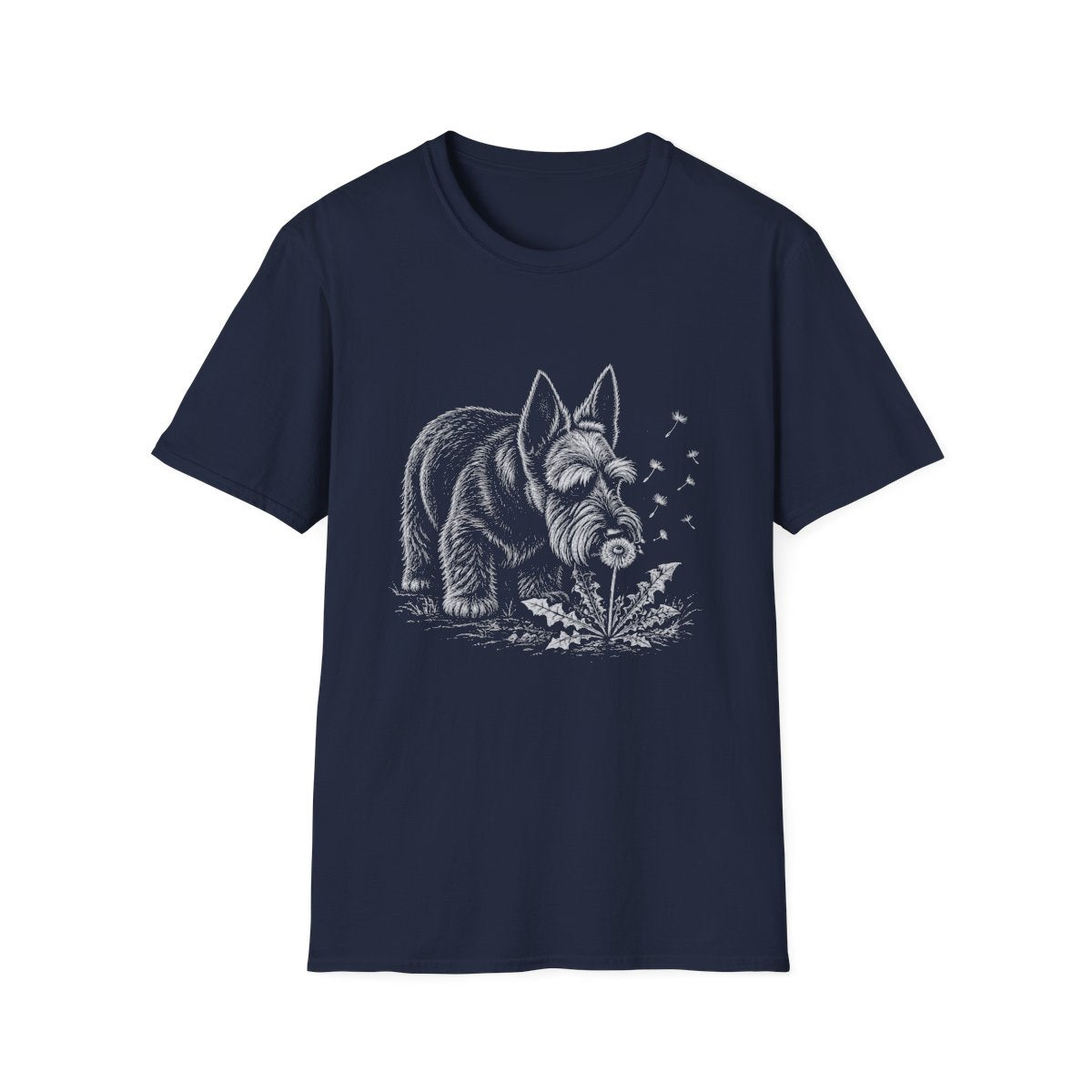 Scottish Terrier Make A Wish Tee - Navy