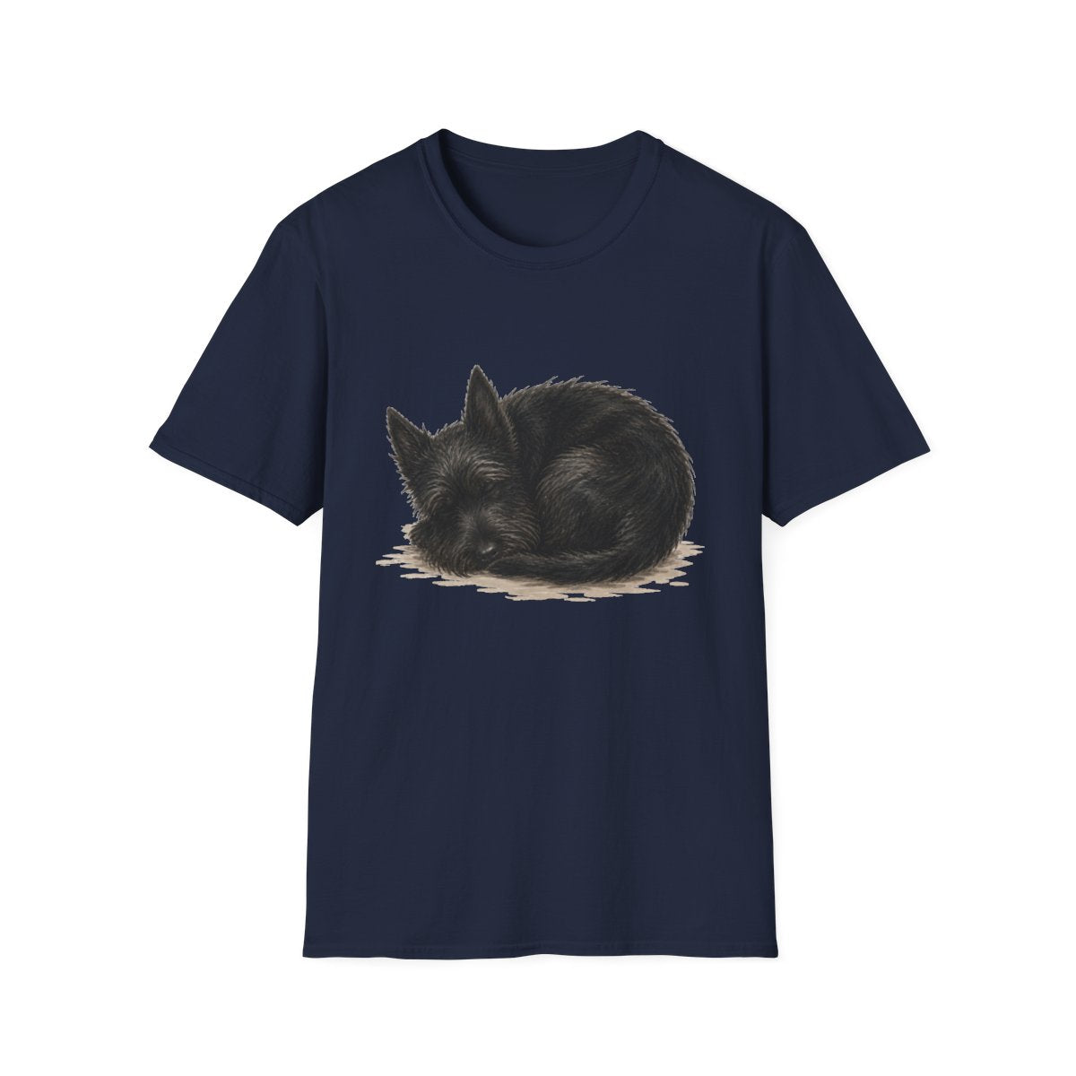 Scottish Terrier Rest At Last Tee - Navy