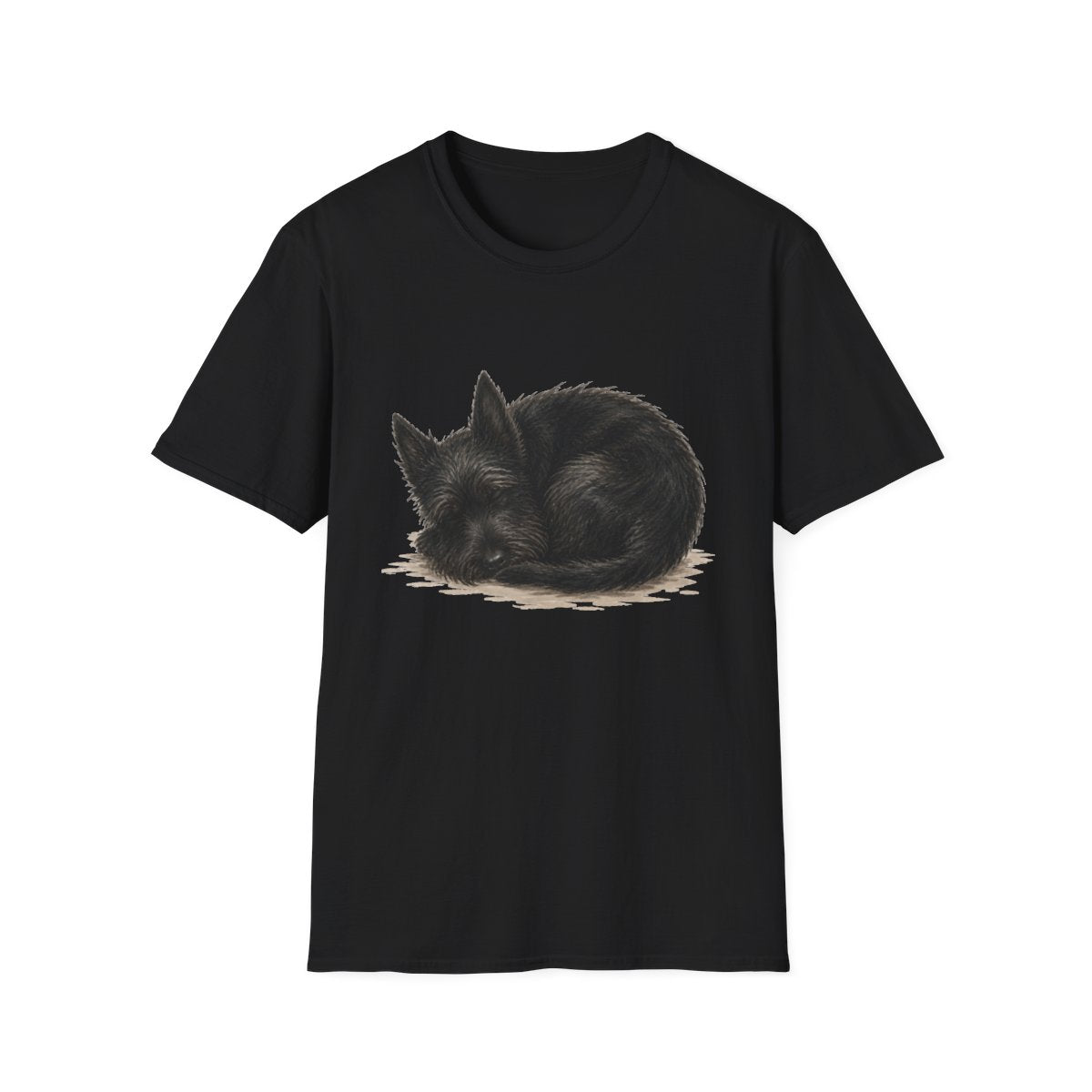 Scottish Terrier Rest At Last Tee - Black