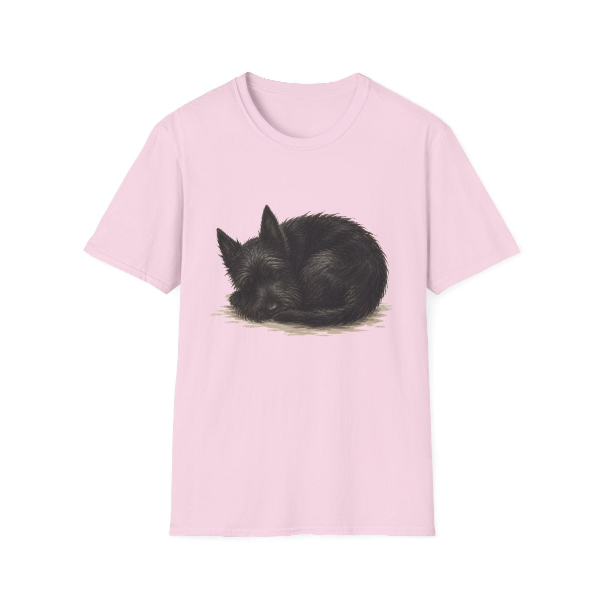 Scottish Terrier Rest At Last Tee - Light Pink