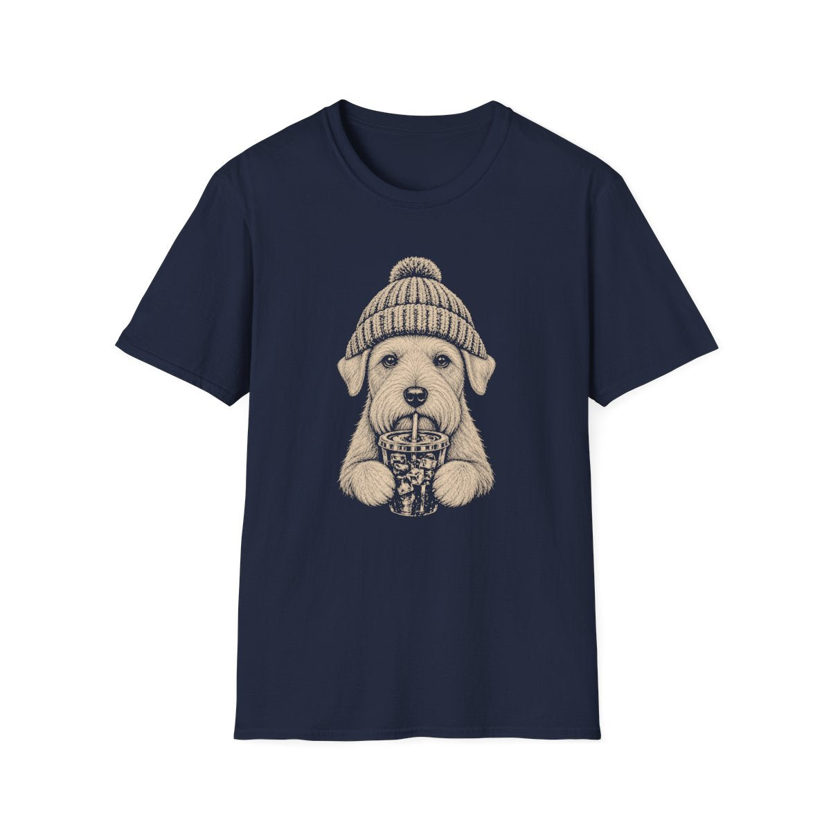 Sealyham Terrier Cold Brew Tee - Navy