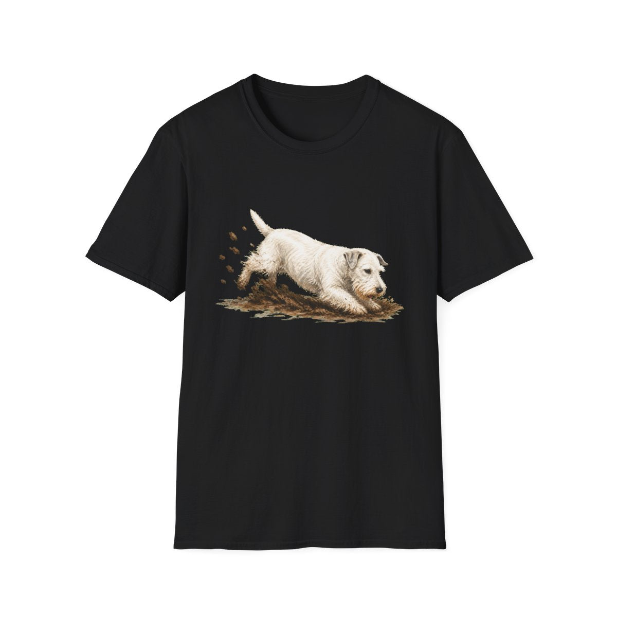 Sealyham Terrier Excavating Mode On Tee - Black